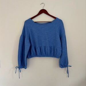 Aerie Endless Summer Crew Sweatshirt - Blue - Size small